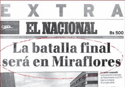 Titular El Nacional 11 Abril 2002